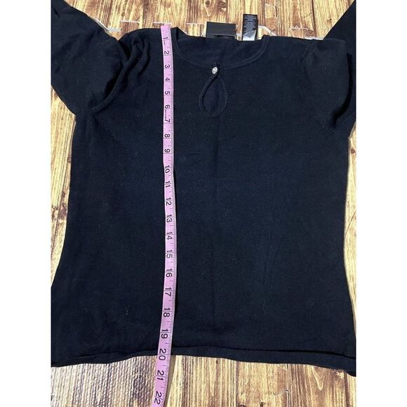 Axcess Women’s Shirt Black Peek A Boo Front Chest - Picture 6 of 7